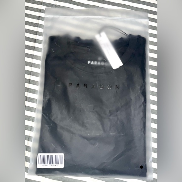 Paragon Fitwear Reluna Full Length Short Sleeve Top in Black Size M - Picture 4 of 4